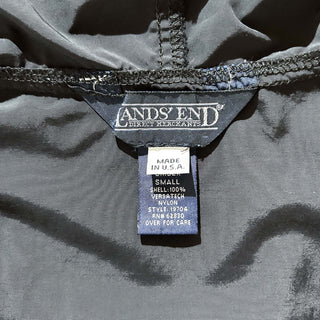 90's "made in USA" LANDS' END 無地 ドローコード パッカブル アノラック ジャケット