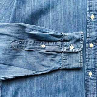 00's RALPH LAUREN デニム ボタンダウン L/Sシャツ