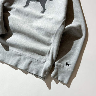 00's the black dog リバースウィーブタイプ アニマル 両面プリント スウェット シャツ