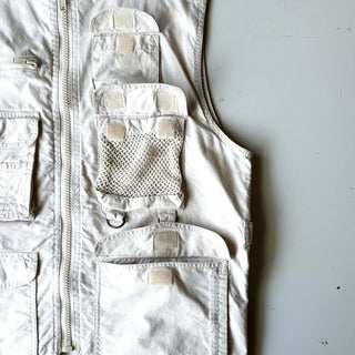 80's BANANA REPUBLIC メモリアル スーベニア 刺繍 サファリ ベスト