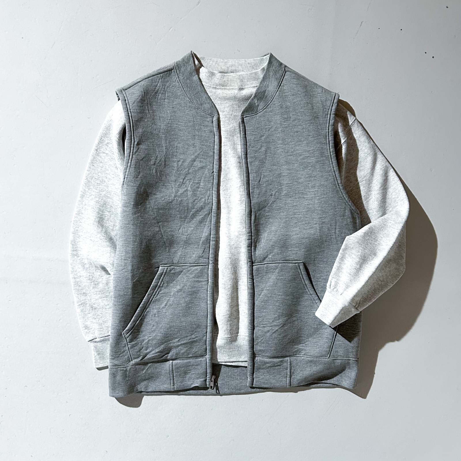 00's GAP 裏フリース フルジップ スウェット ベスト