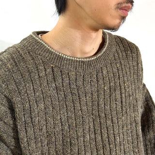 ～90's "made in ITALY" ウール×アルパカ メランジ ニット セーター