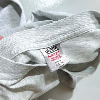 90's "made in USA" ONEITA "THE EVOLUTION OF SKIING." 両面プリント Tシャツ