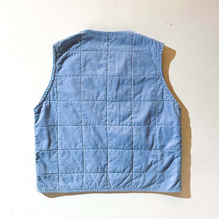 60's～70's "棒TALON" フェード キルティング ベスト