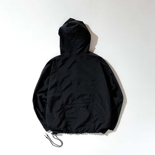 90's "made in USA" LANDS' END 無地 ドローコード パッカブル アノラック ジャケット