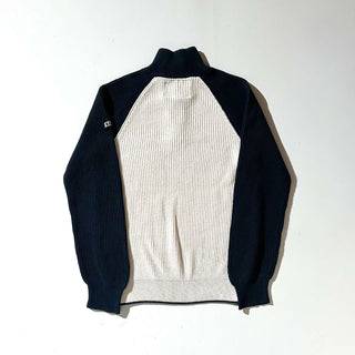 90's～00's NAUTICA JEANS CO. 2トーン ハーフジップ ニット セーター