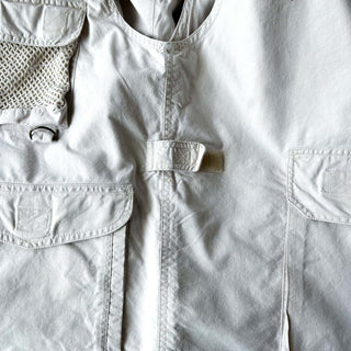 80's BANANA REPUBLIC メモリアル スーベニア 刺繍 サファリ ベスト