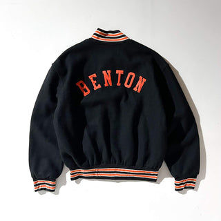 ～90's "made in USA" STANDARD PENNANT CO. "BENTON" ウール メルトン ブルゾン ジャケット