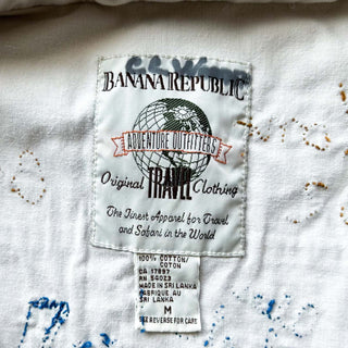 80's BANANA REPUBLIC メモリアル スーベニア 刺繍 サファリ ベスト