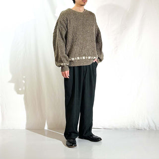 ～90's "made in ITALY" ウール×アルパカ メランジ ニット セーター