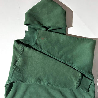 80's "made in USA" RUSSELL ボロ ペンキ ダブルフェイス スナップ スウェット パーカ