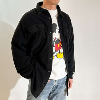 00's Wrangler ブラック L/Sフリースシャツ