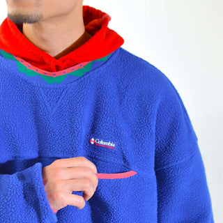 00's Colombia スウェットライク プルオーバー フリース ジャケット