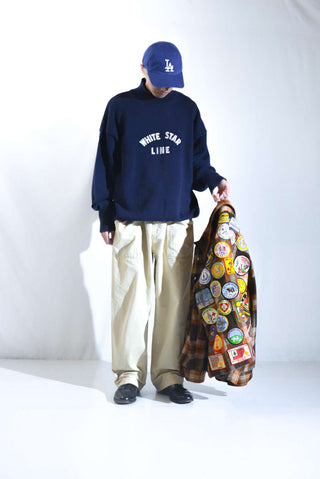 90's The J.Peterman Company "WHITE STAR LINE" タイタニック ニット セーター