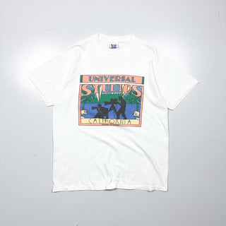 90's "made in USA" UNIVERSAL STUDIOS アート プリントTシャツ