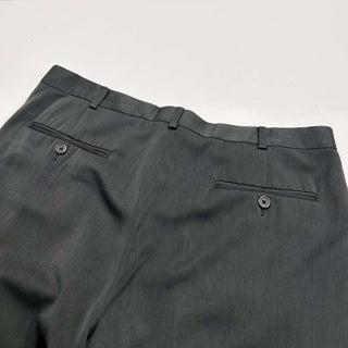 00's PERRY ELLIS PORTFOLIO 2タック ワイドスラックス(チャコールグレー)