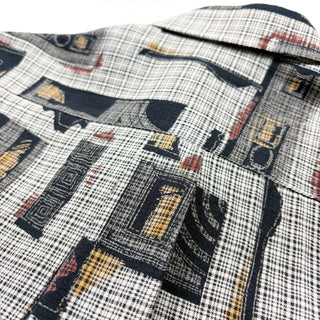 ARGO "made in FIJI" レーヨン アート総柄 S/Sシャツ