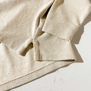 Ralph Lauren ハーフジップ コットンニット セーター(アイボリー)