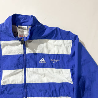 80's～90's ADIDAS デザイン  ボーダー ナイロンジャケット