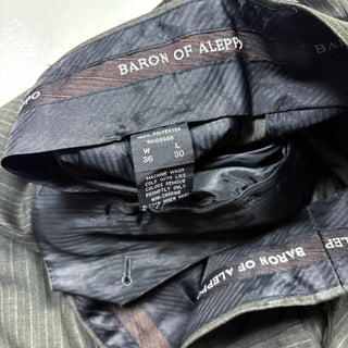 BARON OF ALEPPO 2タック ピンストライプ スラックス
