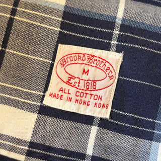 80's Brooks Brothers ボタンダウン チェック コットン L/Sシャツ