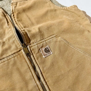 00's Carhartt 裏ボア ダックベスト(ベージュ)