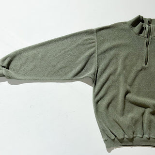 90's "made in USA" JOHN DEERE パイル ハーフジップ スウェットシャツ