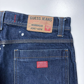 00's "made in BRAZIL" guess jeans 濃紺 デニム スケーターショーツ