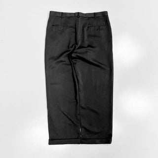 00's PERRY ELLIS PORTFOLIO 2タック ワイドスラックス(チャコールグレー)