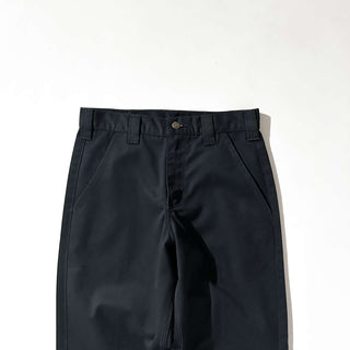 Carhartt ブラック ストレート ワーク パンツ