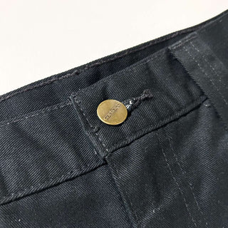 Carhartt ブラック ストレート ワーク パンツ