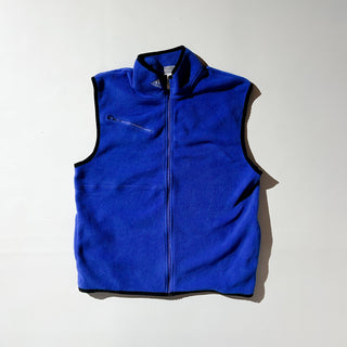 00's adidas ロゴ サイドジップ フリースベスト