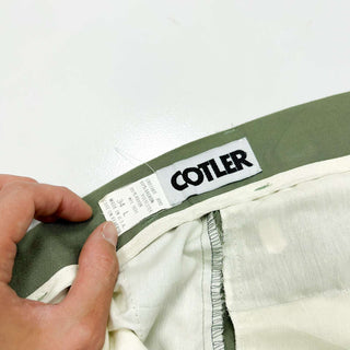 80's "made in USA" COTLER ボックスプリーツ レーヨン スラックス