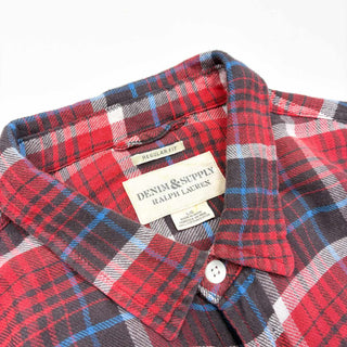 DENIM & SUPPLY インドコットン チェック ライトネル L/Sシャツ