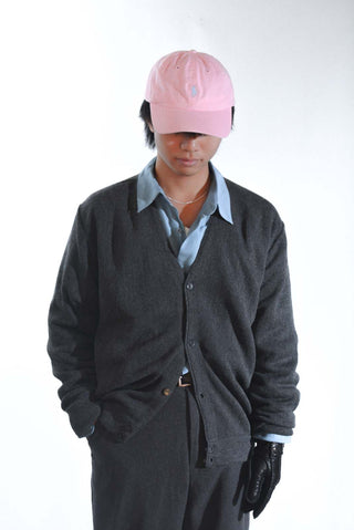 90's PENGUIN SPORT グレー ニット カーディガン