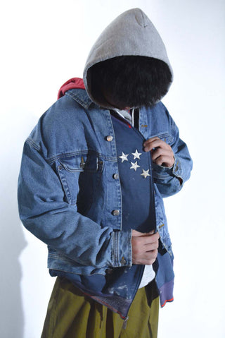 80's NIKE ペンキ ボロ フルジップ ブルゾンタイプ スウェット シャツ