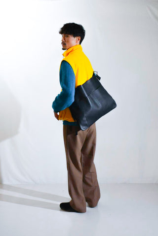 90's St. John's Bay リネン×コットン ドリフタータイプ ニット セーター