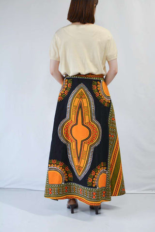 look at me アフリカンバティック ラップスカート