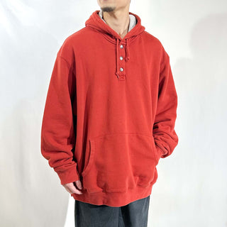 DULUTH ダブルフェイス ハーフスナップ 無地 スウェット パーカ