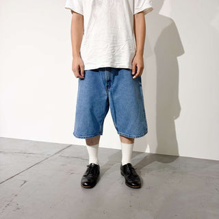 90's "made in USA" SILVER TAB LOOSE デニムスケーターショーツ