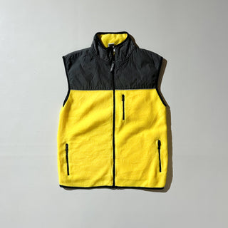 00's OLD NAVY 2トーン ナイロン切替 フリースベスト