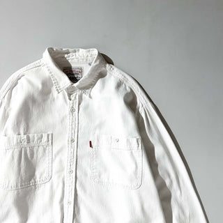 90's Levi's カラーデニム L/Sシャツ(ホワイト)