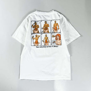 00's anvil "Never underestimate the Power of a Woman!" MISTLETOE エロ 両面プリント Tシャツ