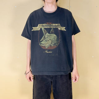 90's "made in CANADA" Fruit of the Loom フェード グラフィック プリント Tシャツ