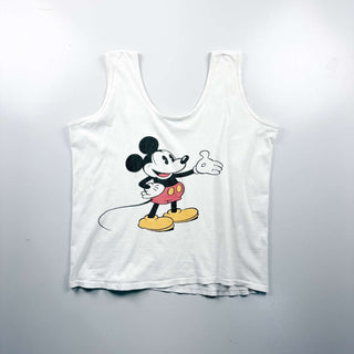 80's "made in USA" DISNEY MICKEY プリントタンクトップ
