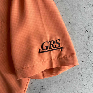 HARRITON チェック レーヨン オープンカラー S/S シャツ