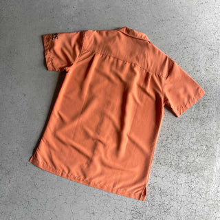 HARRITON チェック レーヨン オープンカラー S/S シャツ