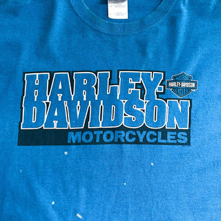 Harley-Davidson "St.Joe" 両面プリント Tシャツ(スカイブルー)