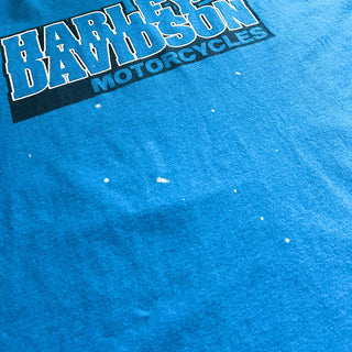 Harley-Davidson "St.Joe" 両面プリント Tシャツ(スカイブルー)