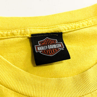 Harley-Davidson "Sun Diegos" 両面プリント Tシャツ(イエロー)